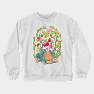 Strawberry patch date, berries Sobre Alba Crewneck Sweatshirt